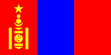 Fahne Flagge Mongolei Neu 90 x 150 cm