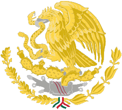 [Mexico - Golden/grey coat of arms. By Juan Manuel Gabino Villascán]
