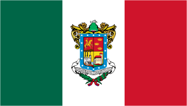 Michoacán de Ocampo unofficial tricolor flag