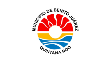 Flag of the municipality of Benito Juarez