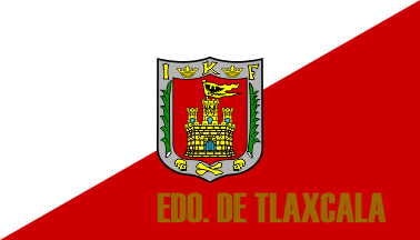 Reverse side of the State of Tlaxcala flag