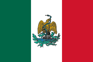 [1823 Mexico national flag, revision: 1 January 1899. By Juan Manuel Gabino Villascán]