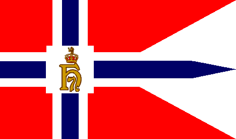 [flag of royal norwegian yacht club, 1906-1958]