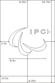 [Construciton sheet of the IPC vertical hanging flag.]