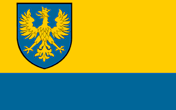 [Opolskie Voivodship official flag]