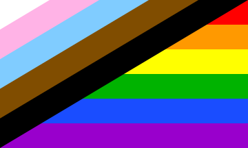 [New Pride Rainbow flag for transgender and people of color]