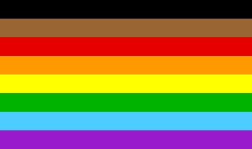 [Rainbow flag for people of color]