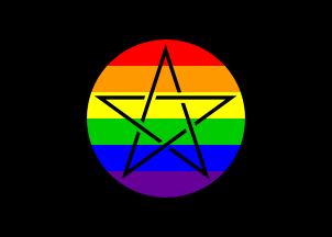 [Pagan gay pride flag]