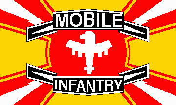 Fahne Flagge Starship Troopers Mobile Infantry 20 x 30 cm Premiumqualität