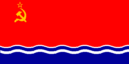 Flag of Latvian SSR in 1953