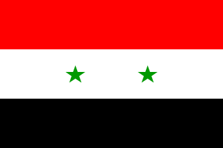 [Syrian flag variant, stars 1/5rd stripe]