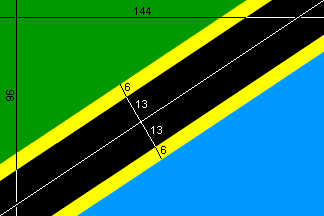 [Flag construction sheet]