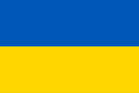 Flagge Ukraine mit Friedenstaube (Schwenkfahne 120 x 80 cm) in der