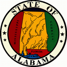Fahne Alabama Querformat 90 x 150 cm U.S.A Alabama Hiss Flagge Bundesstaat USA 