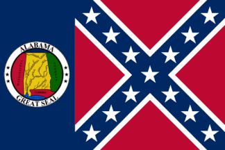 Fahne USA Alabama Flagge amerikanische Hissflagge 90x150cm 