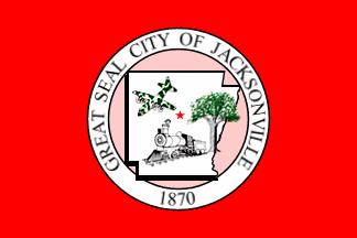 [Flag of Jacksonville, Arkansas]