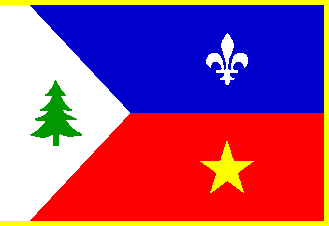 [St-John Valley Franco-American flag]