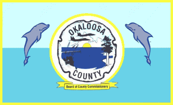 [Flag of Okaloosa County, Florida]