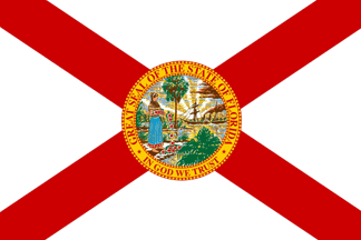Stockflagge Stockfahne USA Florida 60x90cm Fahne Flagge mit Stock 