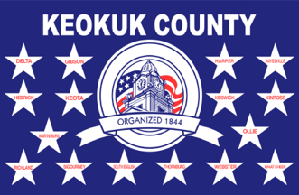 [Flag of Keokuk County, Iowa]