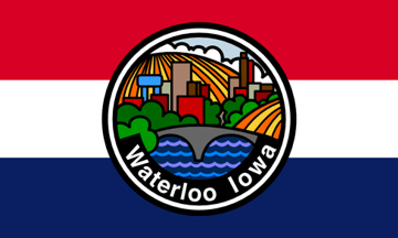 [Flag of Waterloo, Iowa]
