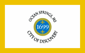[flag of Ocean Springs, Mississippi]