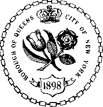 [Seal of the Borough of Queens, New York]
