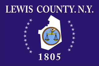 [Flag of Lewis County, New York]