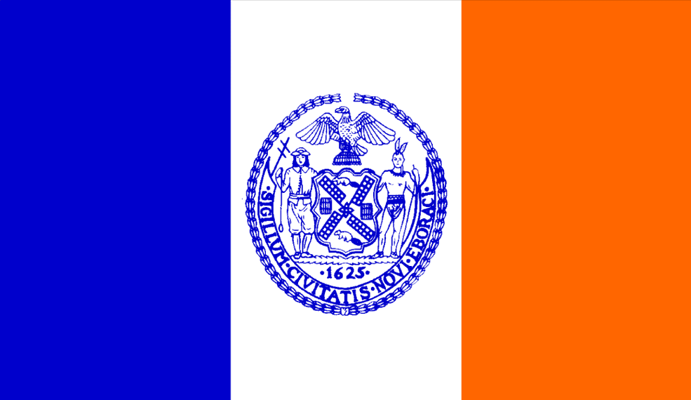 Fahne Flagge New York City 30 x 45 cm
