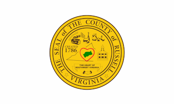 [Flag of Russell County, Virginia]