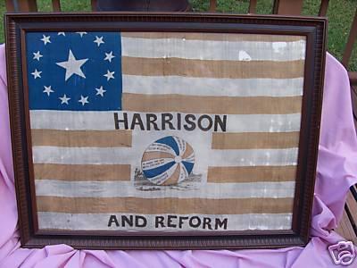 [Wm. Henry Harrison election flag]