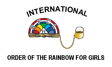 [Flag of International Order of The Rainbow For Girls]