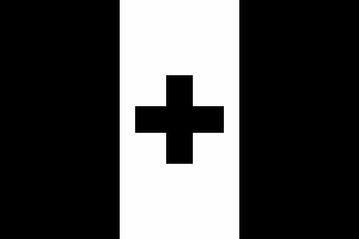 [U.S. fraternity flag - Kappa Alpha Order Black/White Flag]