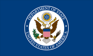 [Department of State flag]