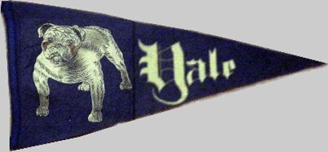 [Historic pennant of Yale University, New Haven, Connecticut]