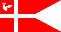 [Denmark naval/state flag - double pointed]