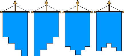 stepped gonfalons