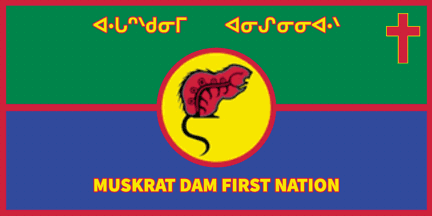 [Muskrat Dam Lake First Nation, Ontario flag]