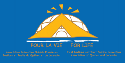 [First Nations and Inuit Suicide Prevention Association of Quebec and Labrador flag]