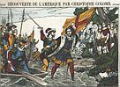 [Alleged Flag of Columbus in 19th-Century French Print]