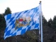 Flaggenmast aus Aluminium 6,20 m Länge / 1,3 mm Materialstärke: mit Bayernflagge 150x90 cm 