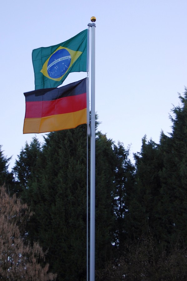 Deutschlandflagge Deutschlandfahne Deutschland Fahne Flagge Teleskop 20 -  50 cm