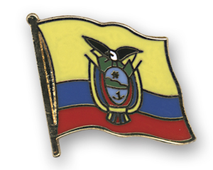 Bild von Flaggen-Pin Ecuador-Fahne Flaggen-Pin Ecuador-Flagge im Fahnenshop bestellen