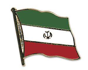 Bild von Flaggen-Pin Iran-Fahne Flaggen-Pin Iran-Flagge im Fahnenshop bestellen