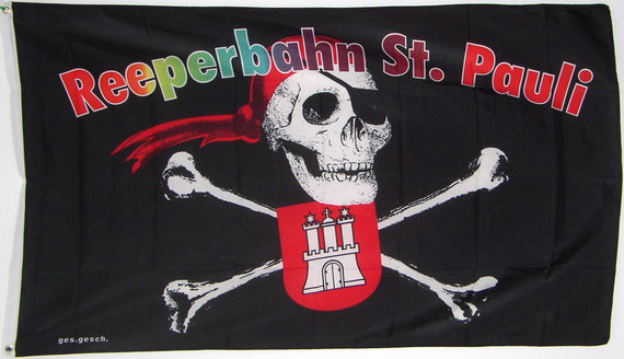 Bild von Flagge Reeperbahn St. Pauli-Fahne Flagge Reeperbahn St. Pauli-Flagge im Fahnenshop bestellen