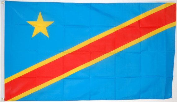 Bild von Flagge Kongo, Demokratische Republik-Fahne Kongo, Demokratische Republik-Flagge im Fahnenshop bestellen