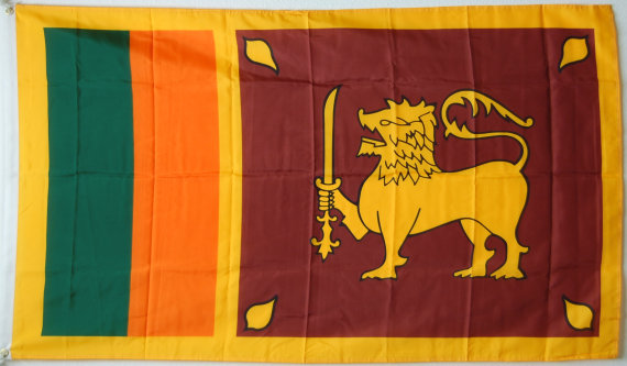 Bild von Flagge Sri Lanka-Fahne Sri Lanka-Flagge im Fahnenshop bestellen