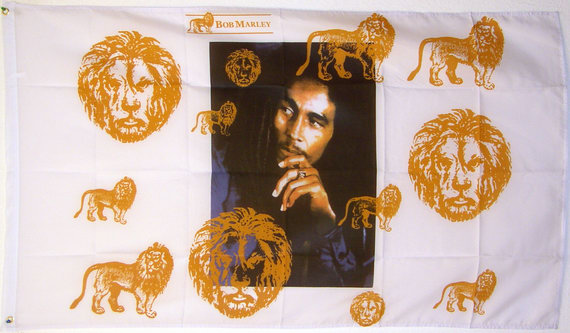 Bild von Flagge Bob Marley - The Lion-Fahne Flagge Bob Marley - The Lion-Flagge im Fahnenshop bestellen