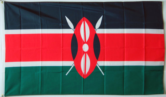 Bild von Flagge Kenia-Fahne Kenia-Flagge im Fahnenshop bestellen