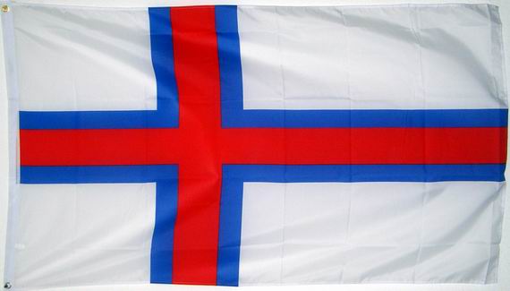 Bild von Flagge Färöer-Fahne Färöer-Flagge im Fahnenshop bestellen